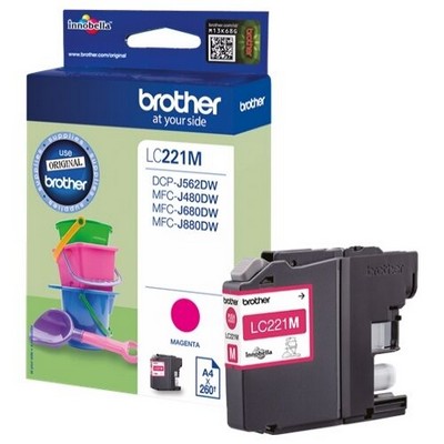 Foto principale Cartuccia Brother LC221M originale MAGENTA