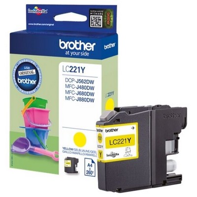 Foto principale Cartuccia Brother LC221Y originale GIALLO