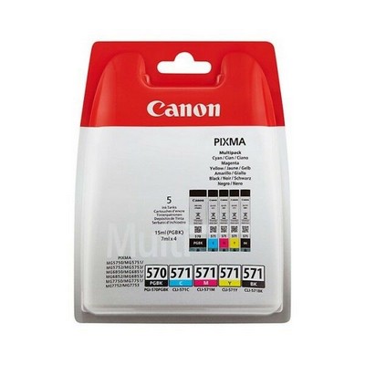 Foto principale Cartuccia originale Canon 0372C004AA Multipack PGI-570 / CLI-571 (Conf. da 6 pz.) NERO+COLORE