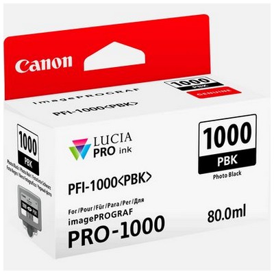 Foto principale Cartuccia Canon 0546C001 PFI-1000PBK originale NERO FOTOGRAFICO