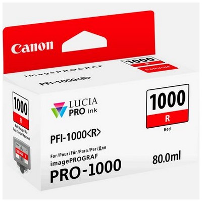 Foto principale Cartuccia Canon 0554C001 PFI-1000R originale ROSSO