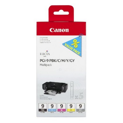 Foto principale Cartuccia Canon 1034B013 Multipack PGI-9 (Conf. da 2 pz.) originale NERO+COLORE