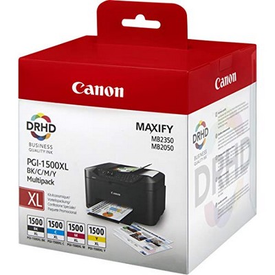 Foto principale Cartuccia originale Canon 9182B005 Multipack PGI-1500XL (Conf. da 4 pz.) NERO+COLORE