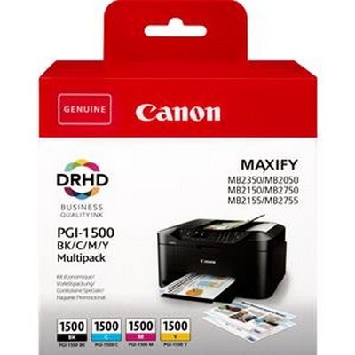 Foto principale Cartuccia originale Canon 9218B005 Multipack PGI-1500 (Conf. da 4 pz.) NERO+COLORE