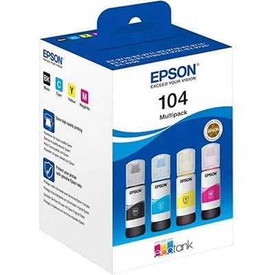 Foto principale Cartuccia Epson C13T00P640 Multipack 104 (Conf. da 4 pz.) originale NERO+COLORE