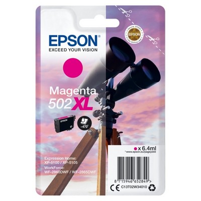 Foto principale Cartuccia Epson C13T02W34010 502 XL Binocolo originale MAGENTA