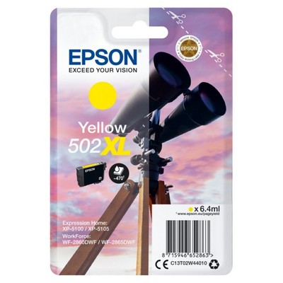 Foto principale Cartuccia Epson C13T02W44010 502 XL Binocolo originale GIALLO