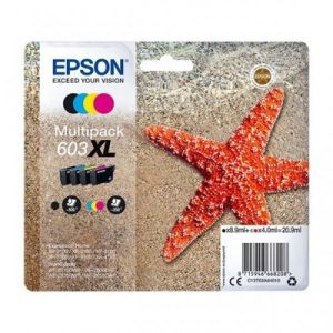 Foto principale Cartuccia Epson C13T03A64010 Multipack 603 XL Stella Marina (Conf. da 4 pz.) originale NERO+COLORE