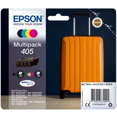 Foto principale Cartuccia Epson C13T05G64010 Multipack 405 Valigia (Conf. da 4 pz.) originale NERO+COLORE