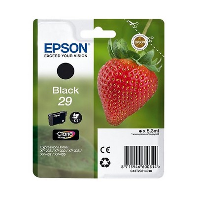 Foto principale Cartuccia Epson C13T29814010 T29 Fragola originale NERO