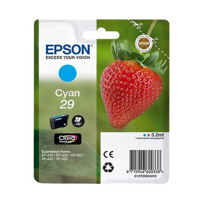 Foto principale Cartuccia Epson C13T29824010 T29 Fragola originale CIANO