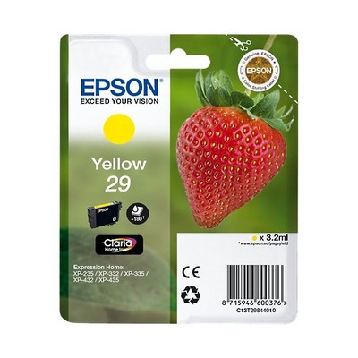 Foto principale Cartuccia Epson C13T29844010 T29 Fragola originale GIALLO