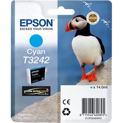 Foto principale Cartuccia Epson C13T32424010 T3242 Puffin – Pulcinella di Mare originale CIANO