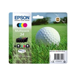 Foto principale Cartuccia Epson C13T34664010 Multipack 34 Pallina da Golf (Conf. da 4 pz.) originale NERO+COLORE