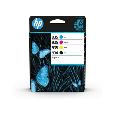 Foto principale Cartuccia Hp 6ZC72AE Multipack 934/935 (Conf. da 4 pz.) originale NERO+COLORE