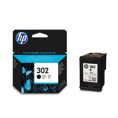 Cartucce Ink-Jet F6U68AE HP N. 302XL BK- Comp. CARTUCCIA HP 302XL NERA  RIGENERATA PER HP 3830 3832 4650 1110 2130 3630 4520 F6U