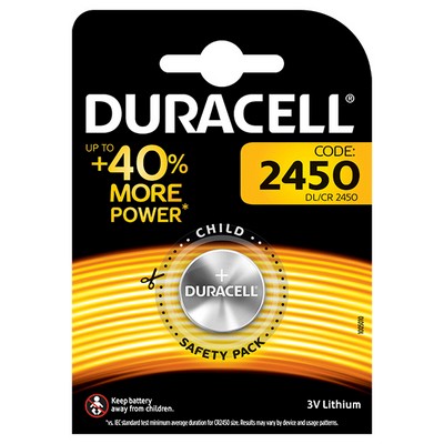 Foto principale Duracell 1 Batteria bottone CR2450 3V Litio