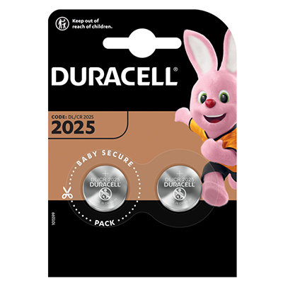 Foto principale Duracell 2 Batterie bottone CR2025 3V Litio