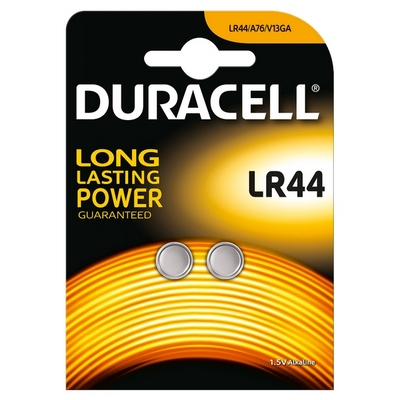 Foto principale Duracell 2 Batterie bottone LR44 1,5V Litio