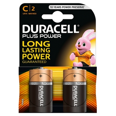 Foto principale Duracell Plus Power 2 Batterie mezzatorcia C 1,5V Alcaline