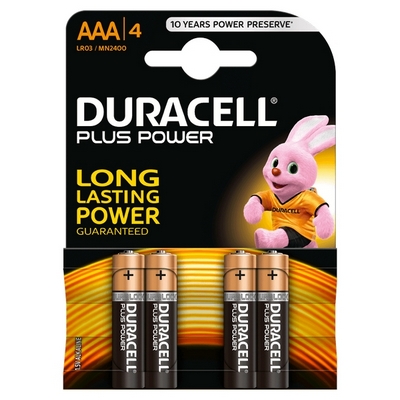 Foto principale Duracell Plus Power 4 Batterie ministilo AAA 1,5V Alcaline
