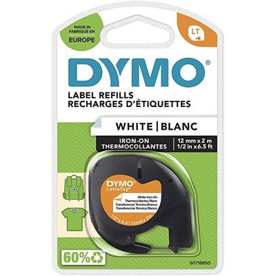 Foto principale Etichette adesive per etichettatrice originale Dymo S0718850B 18769 LW da 12×2 m (Rotolo 1000 etichette) NERO SU BIANCO