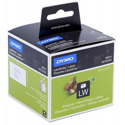 Foto principale Etichette adesive per etichettatrice originale Dymo S0722430A 99014 LW da 54×101 mm (Rotolo 220 etichette) BIANCO