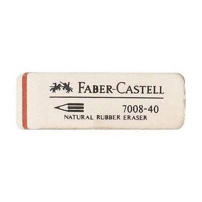 Foto principale Gomma Faber Castell in caucciù bianca 50x18x8 mm 1 pz.