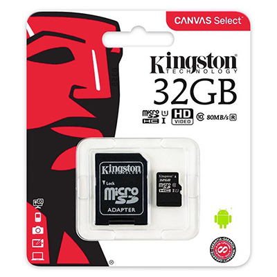 Foto principale Micro SD 32GB Kingston Class 10 SDCS/32GB