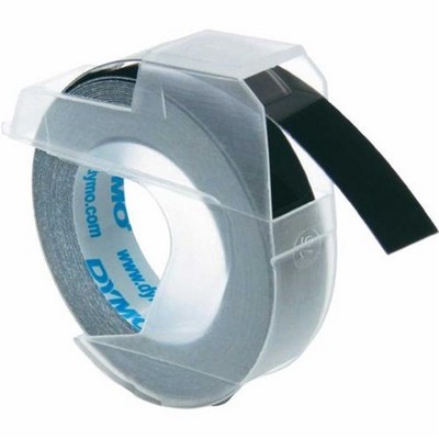 Foto principale Nastro per etichettatrice a rilievo compatibile Dymo S0898130 3D Tape da 9 mm (Rotolo 3 metri) NERO