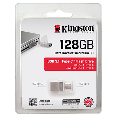 Foto principale Pen Drive 128GB Kingston USB 3.1/MicroUSB DTDUO3C/128GB
