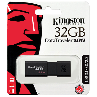 Foto principale Pen Drive 32GB Kingston USB 3.1 DT100G3/32GB