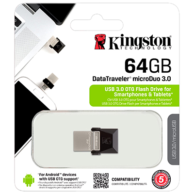 Foto principale Pen Drive 64GB Kingston USB 3.0/MicroUSB DTDUO3/64GB
