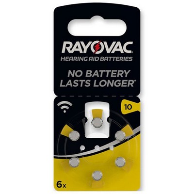 Foto principale Rayovac 6 Batterie per apparecchi acustici 10 1,45V Zinco-Aria