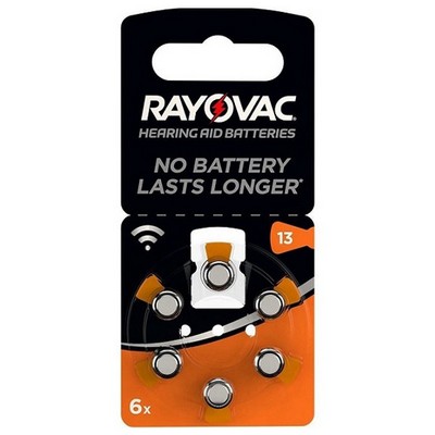 Foto principale Rayovac 6 Batterie per apparecchi acustici 13 1,45V Zinco-Aria