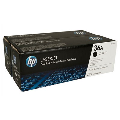 Foto principale Toner Hp CB436AD (Conf. da 2 pz.) originale NERO