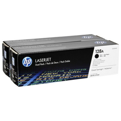 Foto principale Toner Hp CE320AD (Conf. da 2 pz.) originale NERO