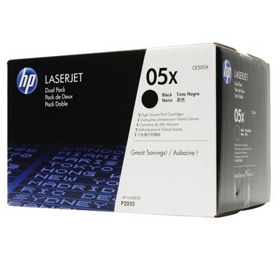 Foto principale Toner Hp CE505XD (Conf. da 2 pz.) originale NERO