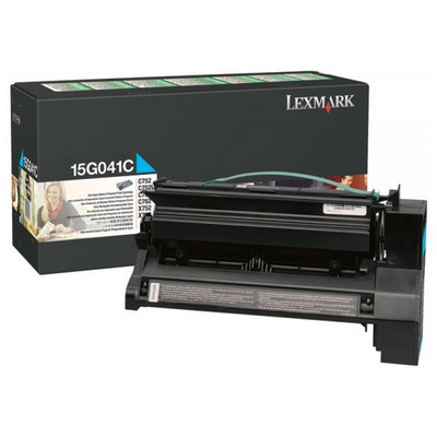 Foto principale Toner originale Lexmark 15G041C CIANO