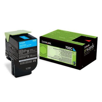 Foto principale Toner originale Lexmark 70C2XC0 702XC CIANO