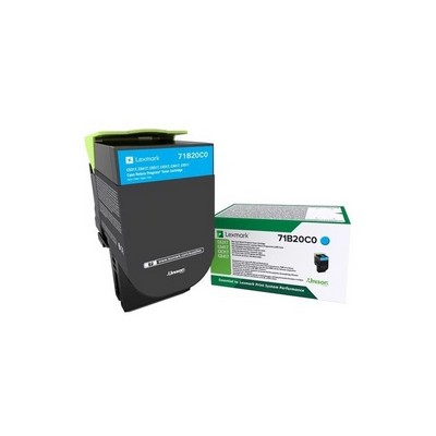 Foto principale Toner Lexmark 71B20C0 originale CIANO