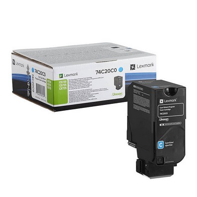 Foto principale Toner Lexmark 74C20C0 originale CIANO