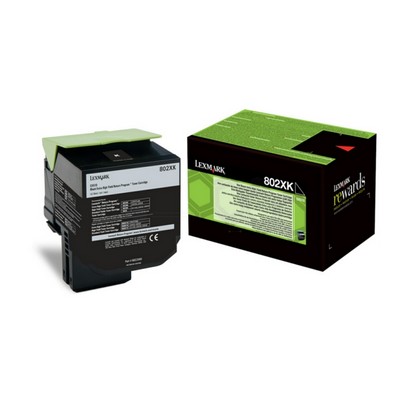 Foto principale Toner Lexmark 80C2XK0 802XK originale NERO