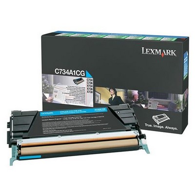 Foto principale Toner originale Lexmark C734A1CG CIANO