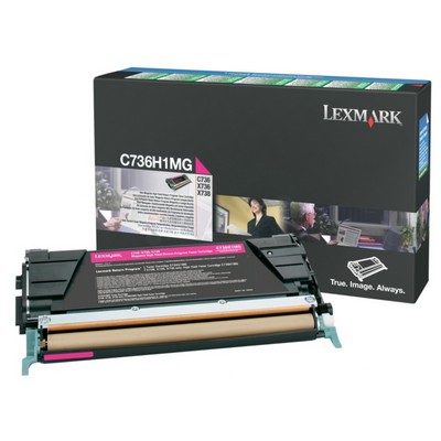 Foto principale Toner Lexmark C736H1MG originale MAGENTA