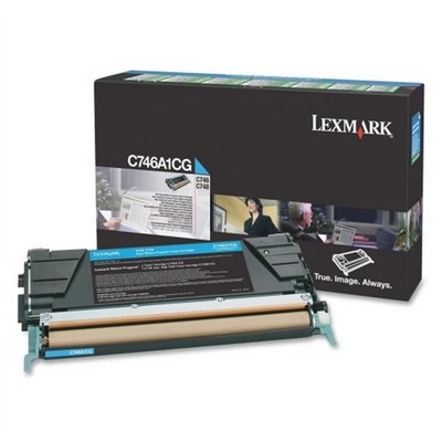 Foto principale Toner Lexmark C746A1CG originale CIANO