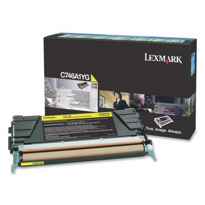 Foto principale Toner Lexmark C746A1YG originale GIALLO