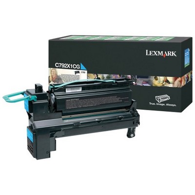 Foto principale Toner originale Lexmark C792X1CG CIANO