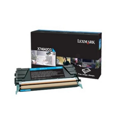 Foto principale Toner Lexmark X746A3CG originale CIANO