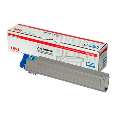 Foto principale Toner Oki 43837131 originale CIANO